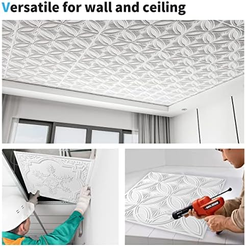 Art3d Decorative PVC Drop Ceiling Tiles, 2 x 2 ft - Image 6