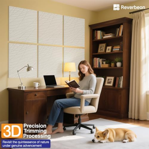 Minimalist Acoustic Wall Panels, Decorative Sound Absorbing Panels, 6 Pack - Image 6