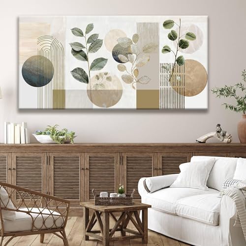 TAIJXAGSG Large Boho Green Wall Art - Image 5