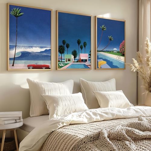 Modern Landscape Hiroshi Nagai Night Cityscape Art 12x16x3 Inch UnFramed - Image 2