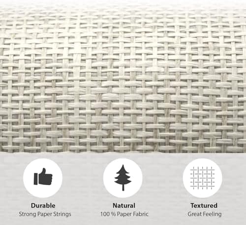 Ansehan Wallcovering W010105 Cosmo Collection 36" W x 8 Yard L, Natural Paper - Image 6