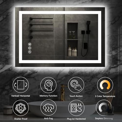 24"x 36" LED Bathroom Mirror - Image 6