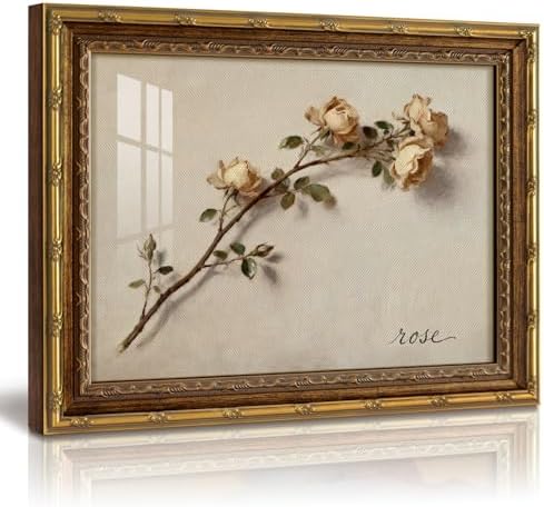 InSimSea Gold Framed Floral Wall Art by InSimSeaArt
