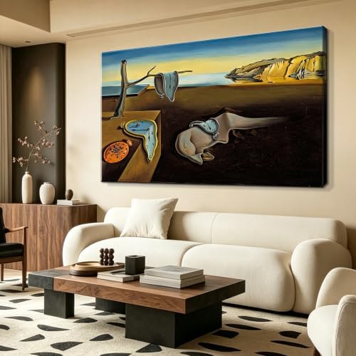 weiyiart Salvador Dali Canvas Wall Art The Persistence of Memory Painting by weiyiart