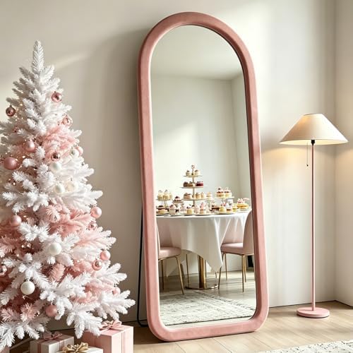 Full Length Mirror 56"x20" Arch Floor Mirror by NEUWEABY