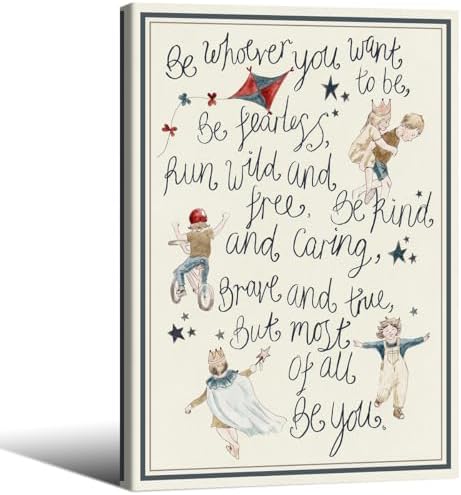 Watercolor Kids Poetry Wall Art Toddler Quotes Positive Affirmations Poster by Unknown