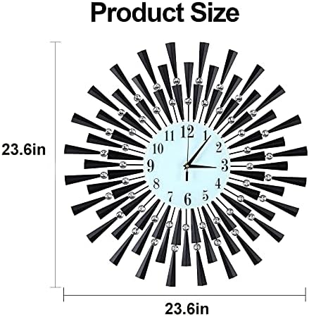 Large Wall Clock Decorative Wall Clocks 3D Non-Ticking Silent Quartz Clocks - Image 5