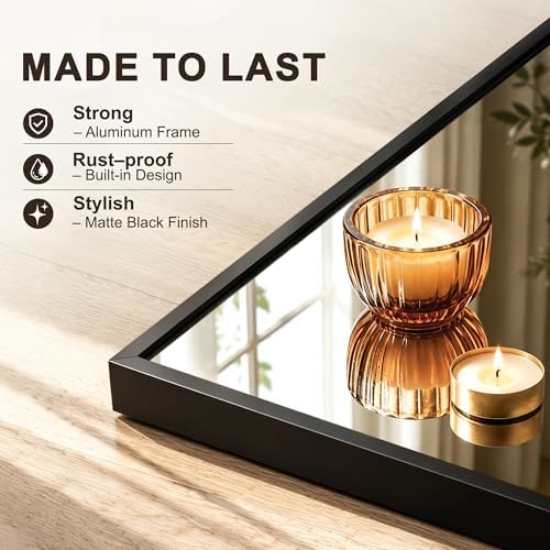FICTOR Full Length Mirror with Stand, Floor Standing Mirror - Image 4
