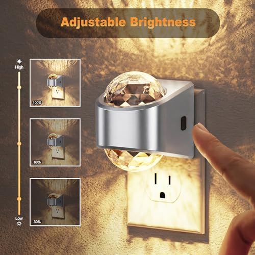 JandCase Night Lights Plug into Wall, 2 Pack Star Projector Night Light - Image 3