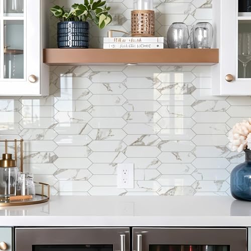Vamos Tile Glossy White Marble - Image 3
