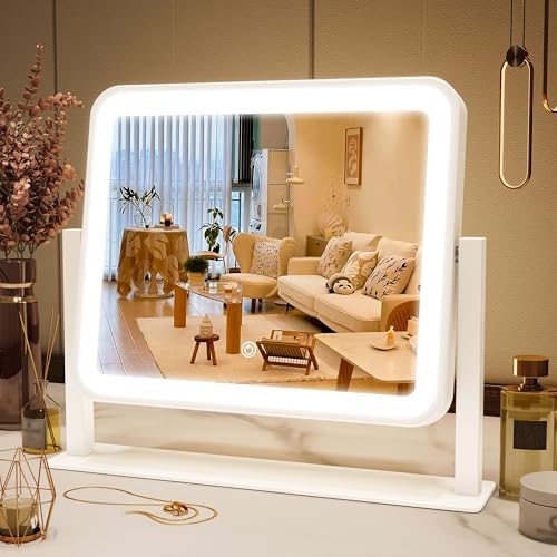 FENNIO Vanity Mirror with Lights 16"×13" Makeup Mirror with Lights, Lighted by FENNIOLEDMIRRORS