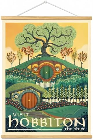 Middle Earth Landscape Wall Art Prints Canvas PaintingFantasy Posters, Wall by Meksular