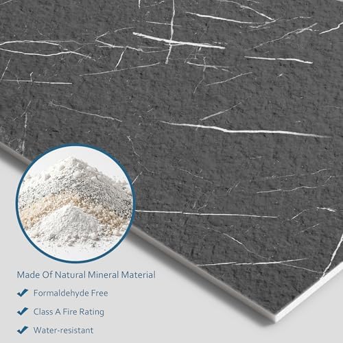 4-Pack Faux Stone Wall Covering, 23.6" x 47.2" MCM Modified Clay Material 3D - Image 3