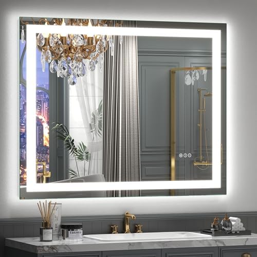 40x36 Inch LED Lighted Bathroom Vanity Mirror by CHARMOR