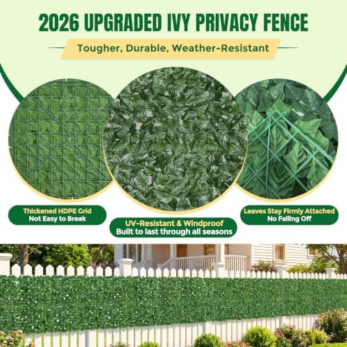 KASZOO Artificial Ivy Privacy Fence Screen - Image 3