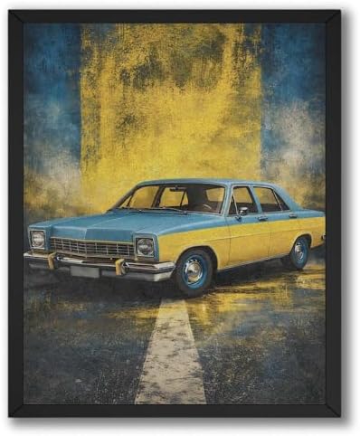 InkFlow Posters Vintage Car Canvas Poster by InkFlowPosters