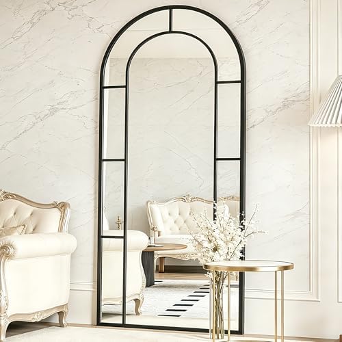 Arched Full Length Mirror, Farmhouse Pane Mirrors by TinyTimes