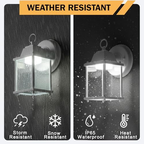 LIT-PaTH Outdoor Wall Light Fixture, LED 5000K, 2 Pack - Image 4