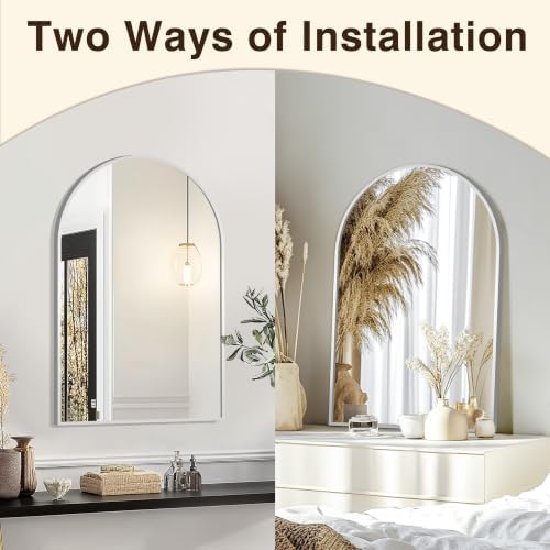 FICTOR 20" x 30" Arched Bathroom Vanity Mirror - Image 4