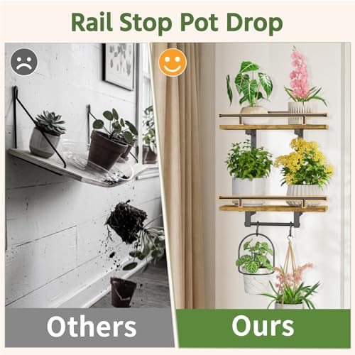 LASZOLA Floating Plant Shelves Holder Wall Indoor - Image 3