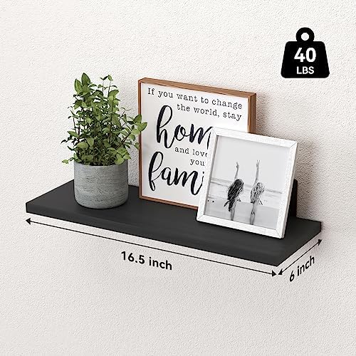 WOPITUES Floating Shelves Set of 6 - Image 3