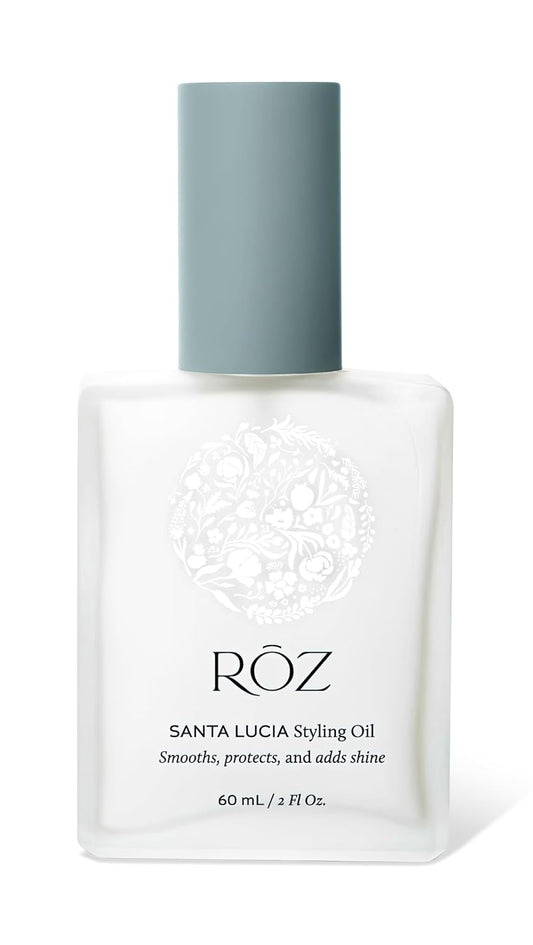 RŌZ Santa Lucia Styling Oil - Lightweight, Nourishing Hair Oil, a Foundation for Daily Styling, Frizz Control and Shine - Heat Protectant, Vegan, for All Hair Types - 2 Fl.Oz / 60 ml
