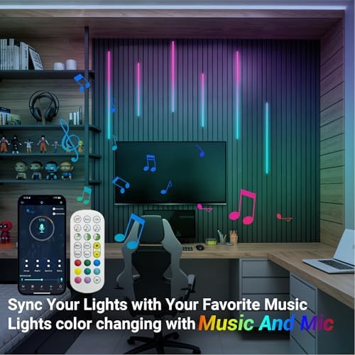 HAMRVL RGB+IC Smart Recessed Lighting Wall Panel Lights, Color Chasing - Image 4