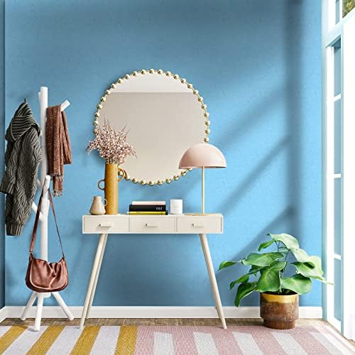 Cohoo Home Blue Wallpaper Peel and Stick Contact Paper Blue Silk 15.7 ×197” - Image 3