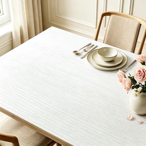 15.8x317 White Textured Peel and Stick Wallpaper - Image 3