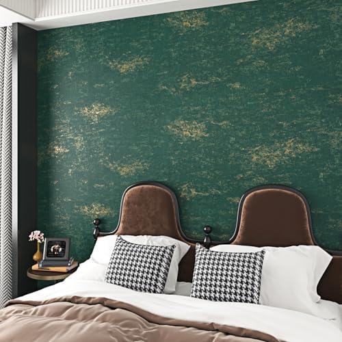 Dark Green Textured Wallpaper Peel and Stick - Image 5