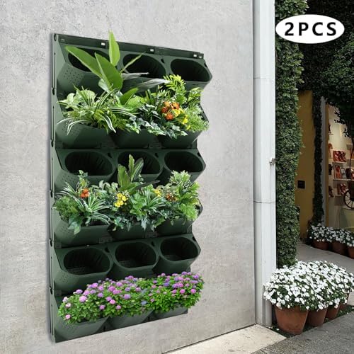 36-Slot Wall Planter, Vertical Garden Flower Pot Holder - Image 4