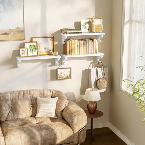 Alsonerbay 17-Inch Wood Floating Shelves - Image 2