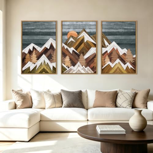 BINCUE Extra Large Mountain Wall Art Decor large Artwork Mountain Wall Decor - Image 4