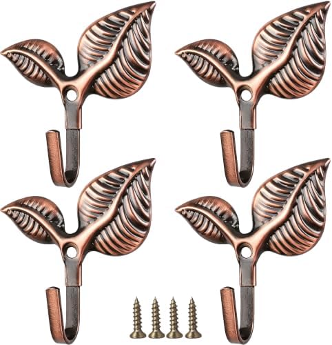 Decorative Wall Hooks 4 Pack, Metal Curtain Holdbacks by Unknown