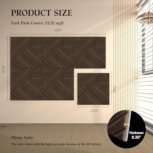 Acoustic Panels, High Density Painted Wood Wall Decor Panels Sound Absorbing - Image 3