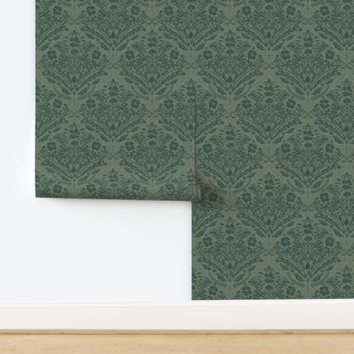 Spoonflower Modern Victorian Peel and Stick Wallpaper - Image 4