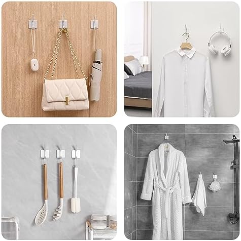 Paoli Heavy Duty Adhesive Wall Hooks, 30 lb Max Load Waterproof Hooks - Image 3