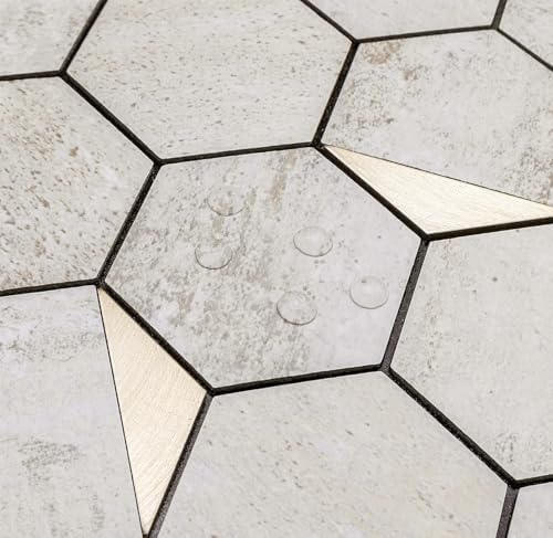 DICOFUN 1 Hexagon Tile Peel and Stick Backsplash - Image 3