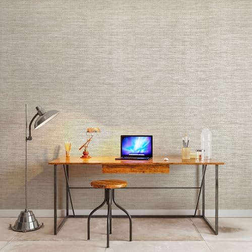 Ansehan Wallcovering W1322 Oxford Collection 36" W x 8 Yard L, Natural Paper - Image 5
