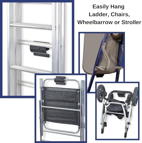 Ladder Hanger Set of 2 for Garage Wall - Image 4