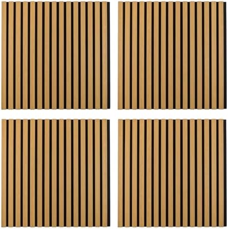 IZODEKOR Wood Acoustic Wall Panels 23.5"x23.5" by Izodekor3DWallPanels