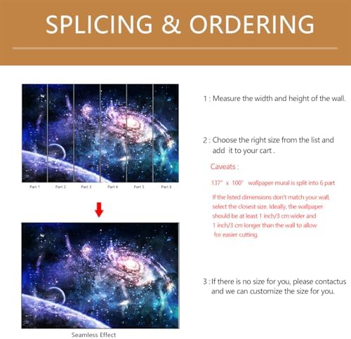Galaxy Mural Wallpaper Peel and Stick - Image 5