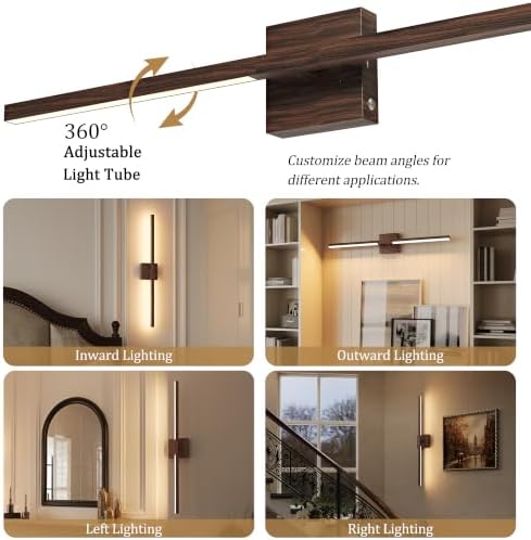 Rayogale Walnut Battery Operated Wall Sconce - Image 4