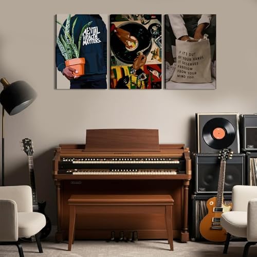 Patto Black Men Canvas Wall Art Set of 3 Fashion African American Black Man - Image 5