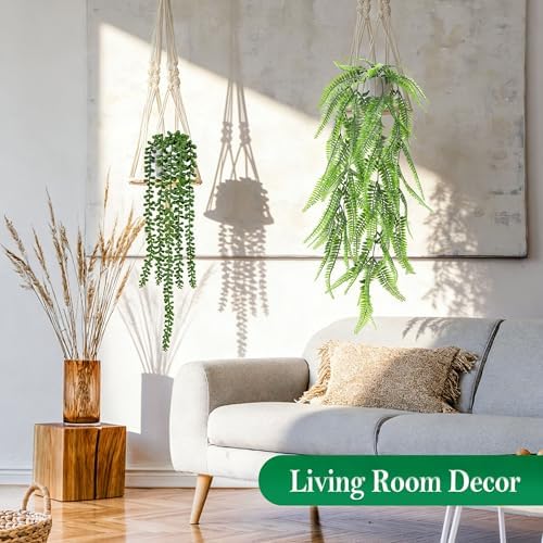Der Rose 8Pcs Fake Hanging Plants - Image 5