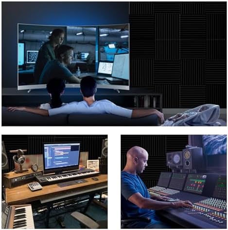 Sound Proof Foam Panels |12"×12"×1" Quick-Recovery Soundproof Wall Panels | - Image 6