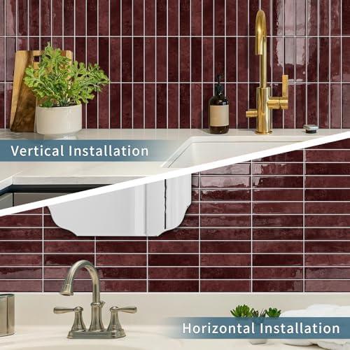 10 Sheets Upgraded Thicker Design Subway Tile Peel and Stick Backsplash - Image 3