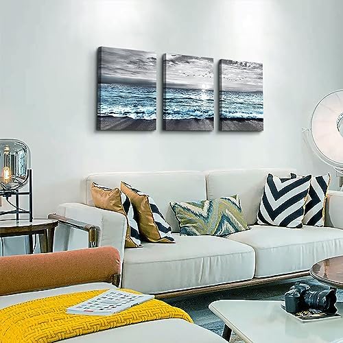 DZRWUBHS Large 3 Piece Framed Canvas Wall Art - Image 2