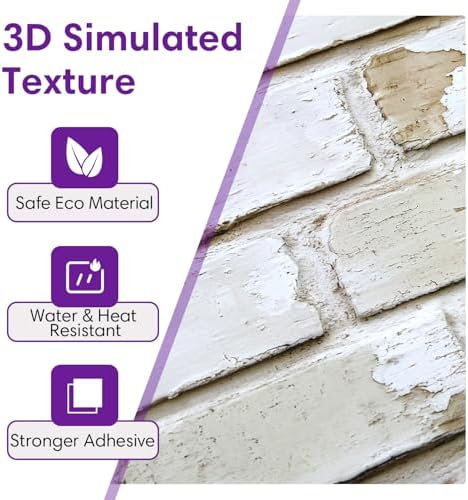 3D Faux Brick Wall Panels Peel and Stick, Designed - Image 4