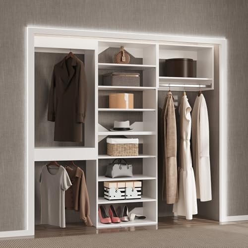 Modular Closet System, Wood Closet Tower Storage - Image 3
